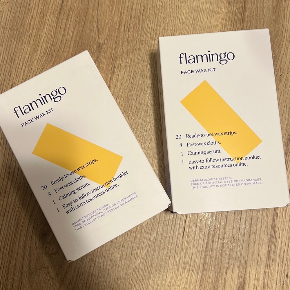 Flamingo face wax kit
